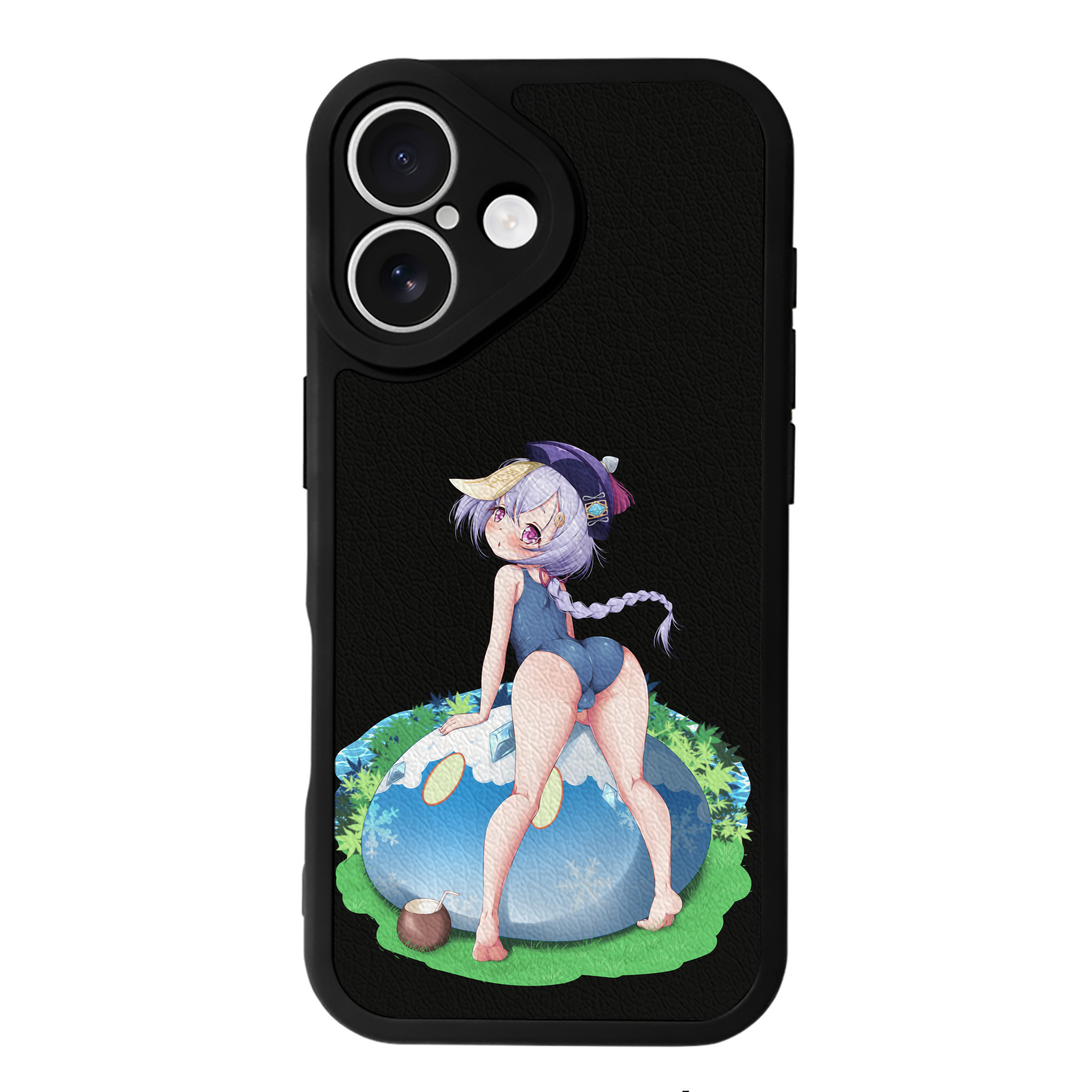 げんし神 七七 なな  genshin Nana 【iPhone 16シリーズ対応】シリコンスマホケース（レザー調） 材質：シリコン